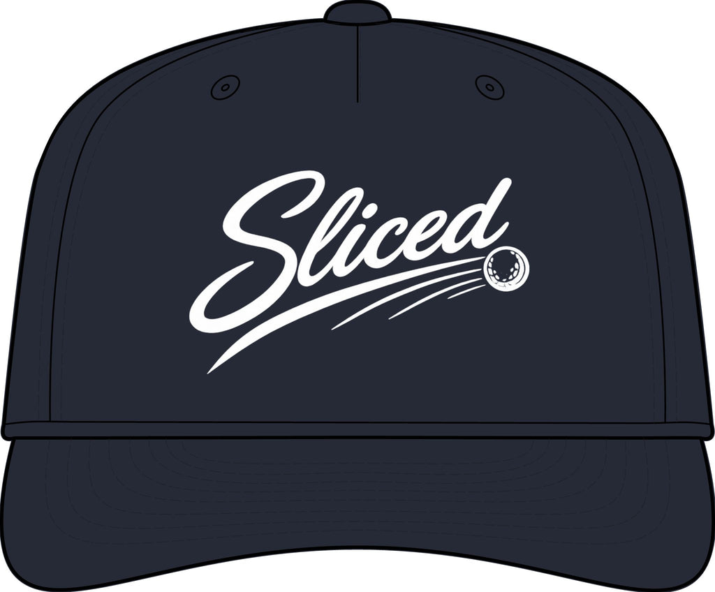 Sliced Script Golf Ball Cap | Performance Rope Hat