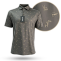 "Get Bucked" Golf Polo - Brown