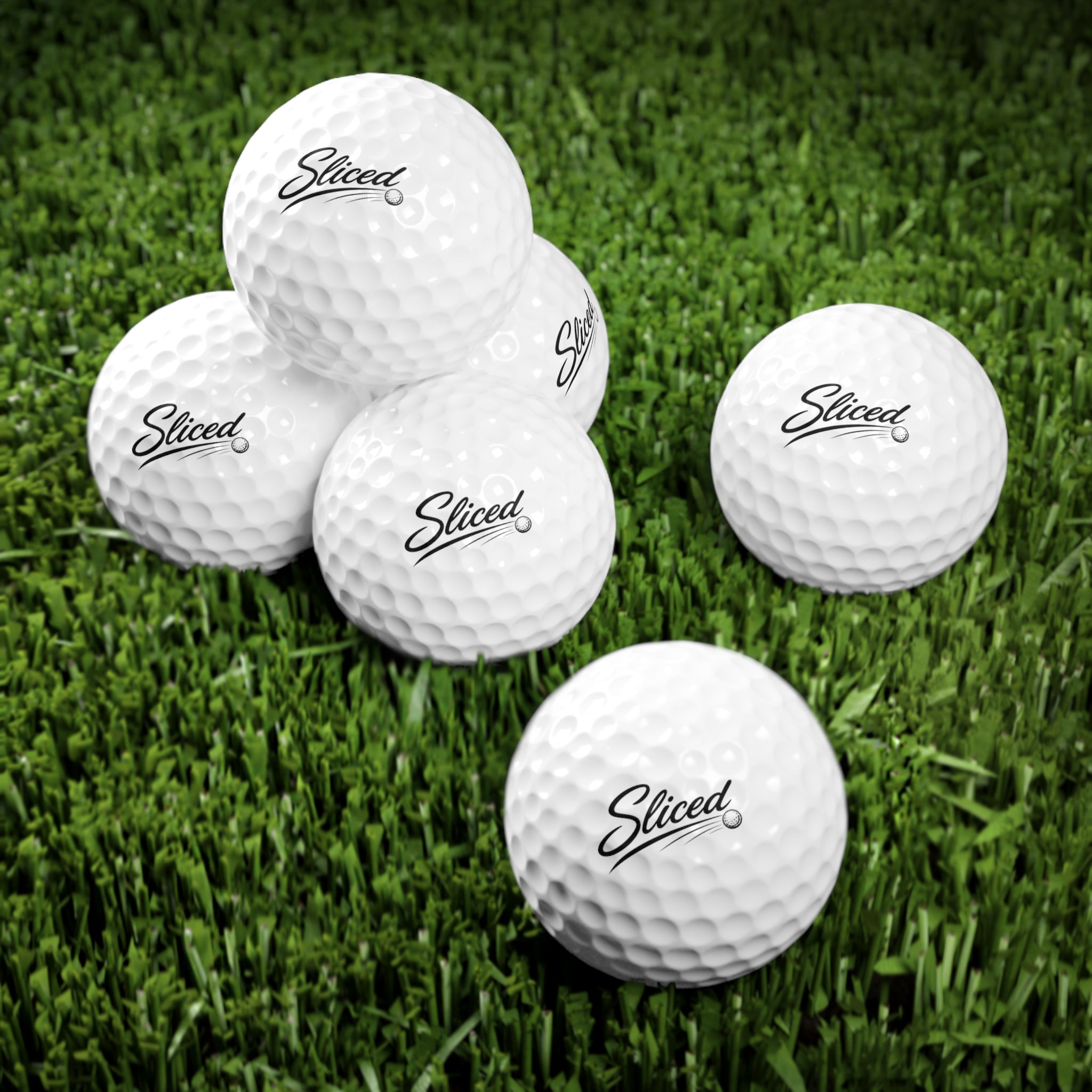 Sliced Golf Balls, 6pcs