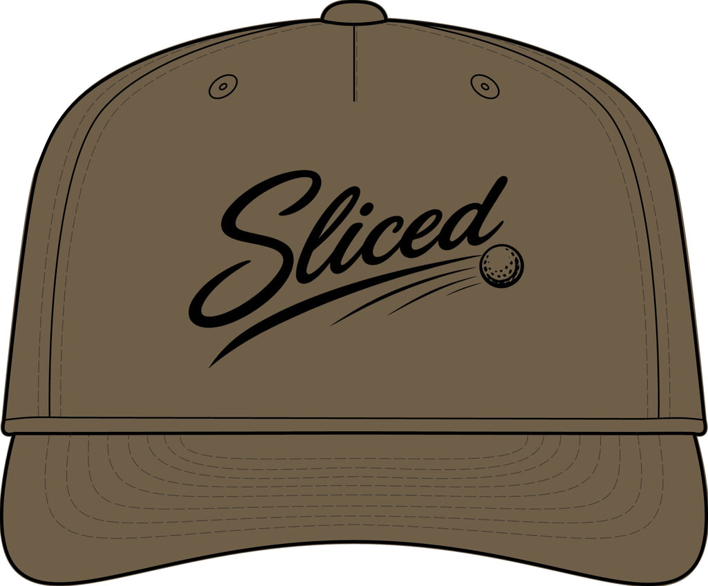 Sliced Script Golf Ball Cap | Performance Rope Hat