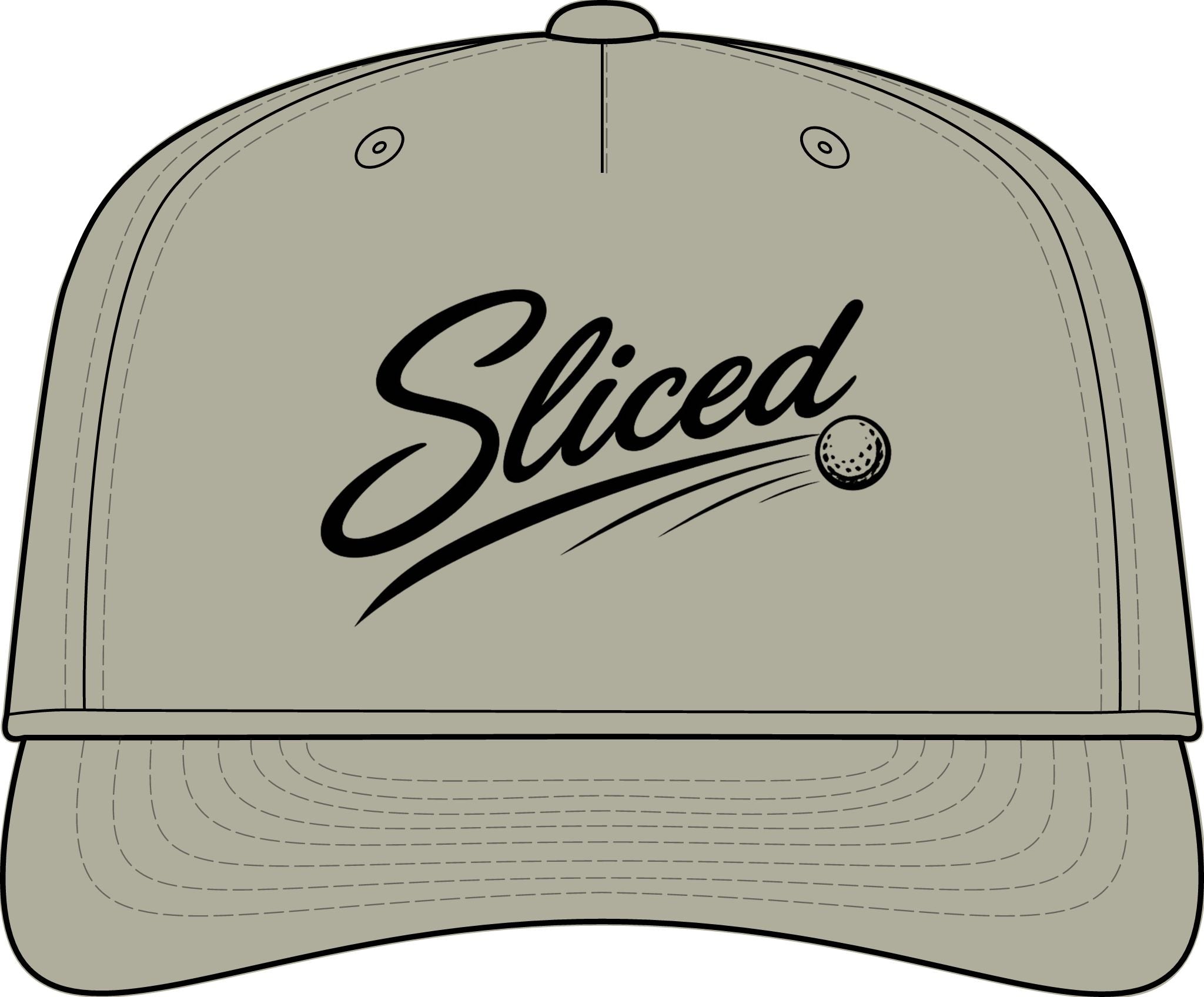 Sliced Script Golf Ball Cap | Performance Rope Hat