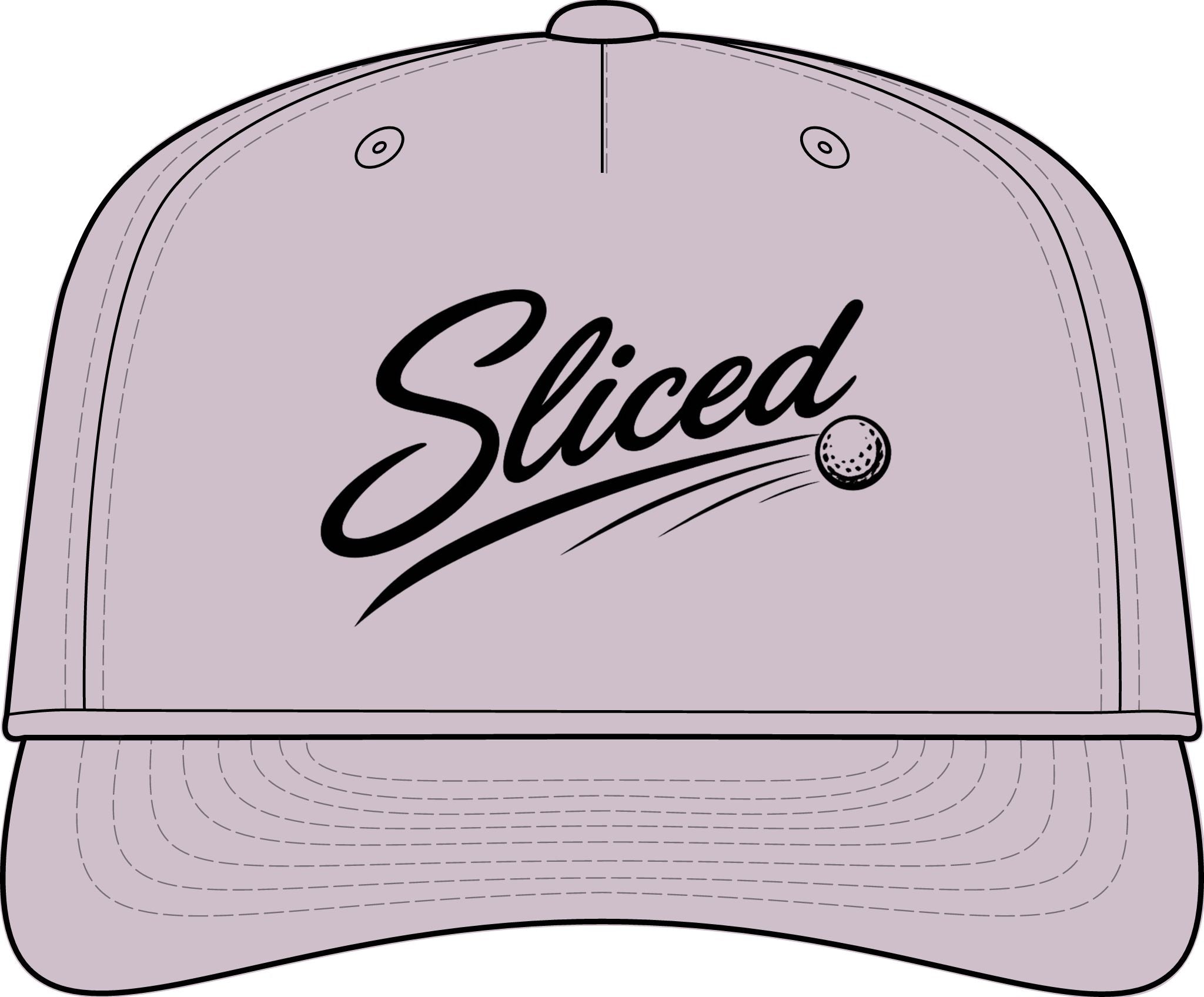 Sliced Script Golf Ball Cap | Performance Rope Hat