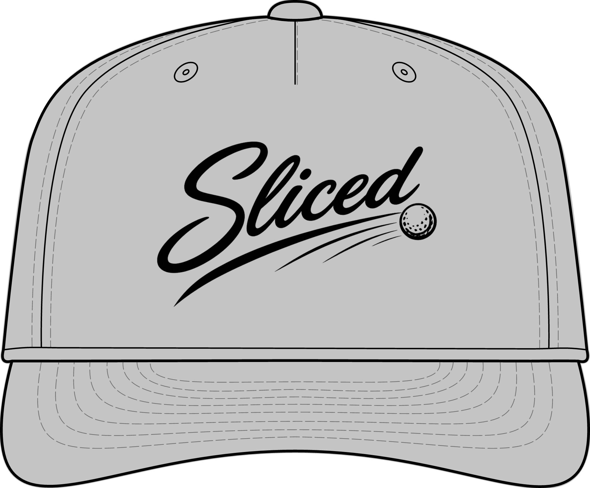 Sliced Script Golf Ball Cap | Performance Rope Hat