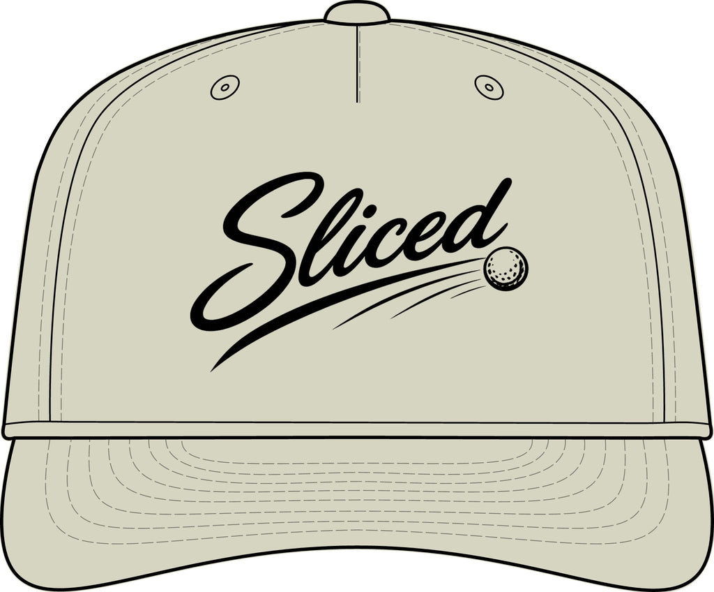 Sliced Script Golf Ball Cap | Performance Rope Hat