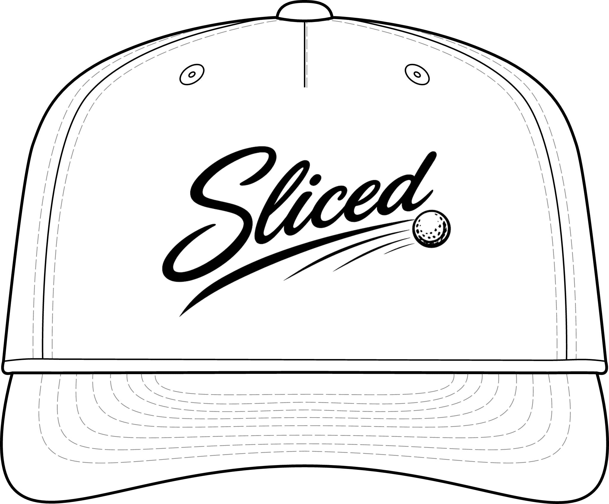 Sliced Script Golf Ball Cap | Performance Rope Hat