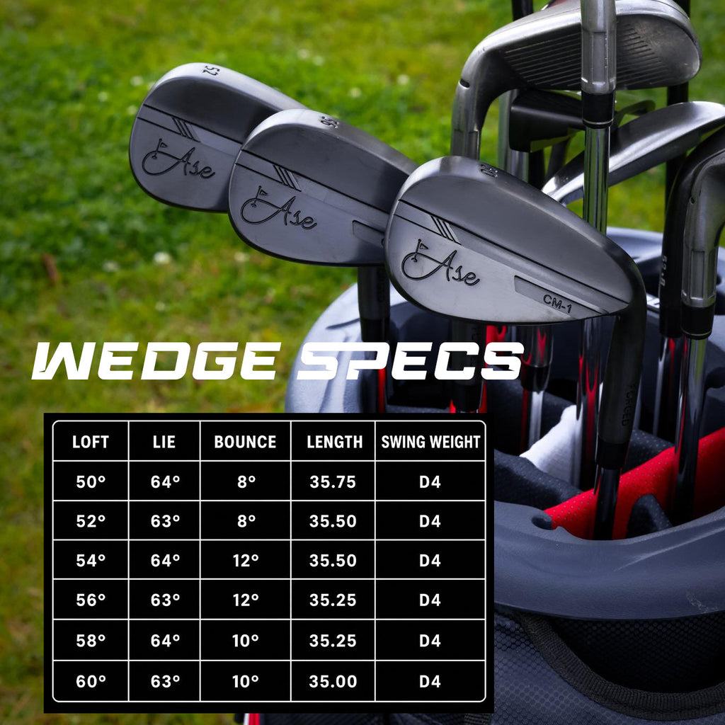 Ase Golf CM-1 Single Wedge (50,52,54,56,58,60)