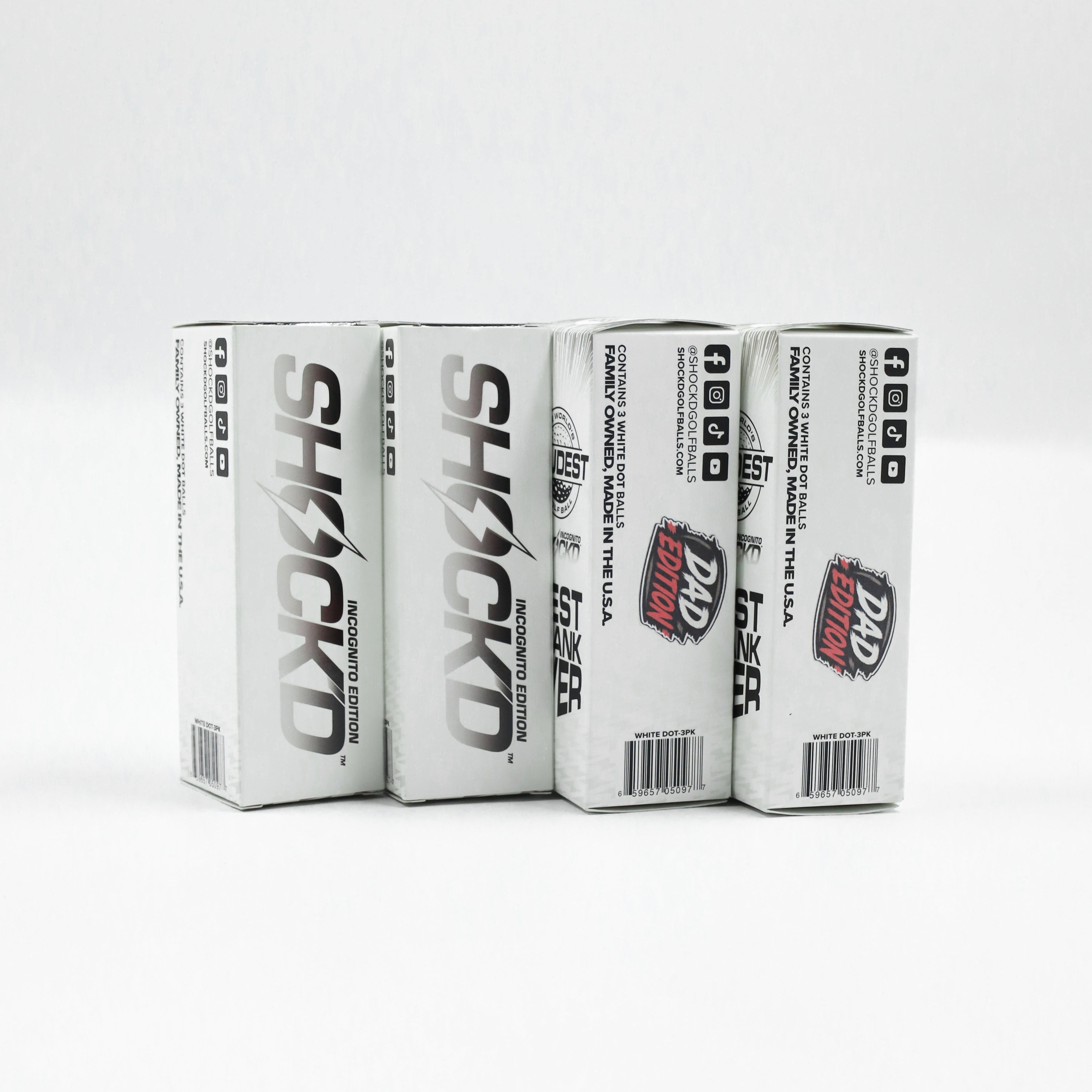 BUY 3 GET 1 FREE BUNDLE - SHOCK'D Golf Balls
