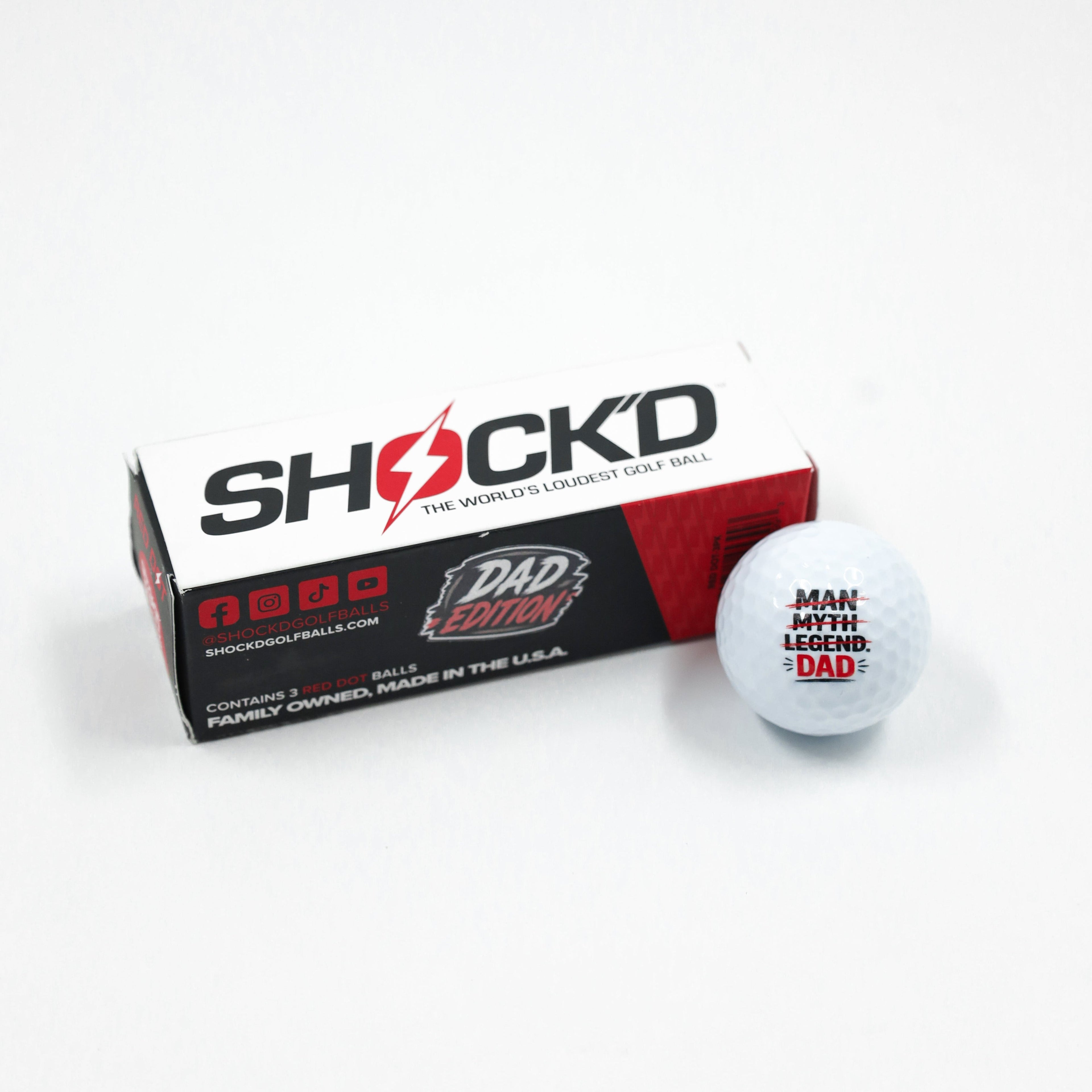 BUY 3 GET 1 FREE BUNDLE - SHOCK'D Golf Balls